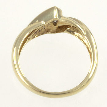 9ct Gold Cubic Zirconia Ring Size L
